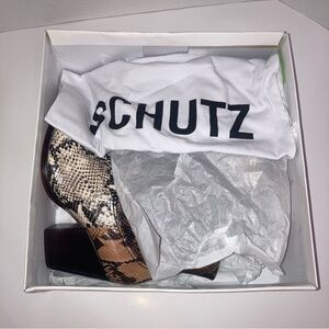 SCHUTZ | Shoes | Schutz Snake Skin Pattern Boots | Poshmark